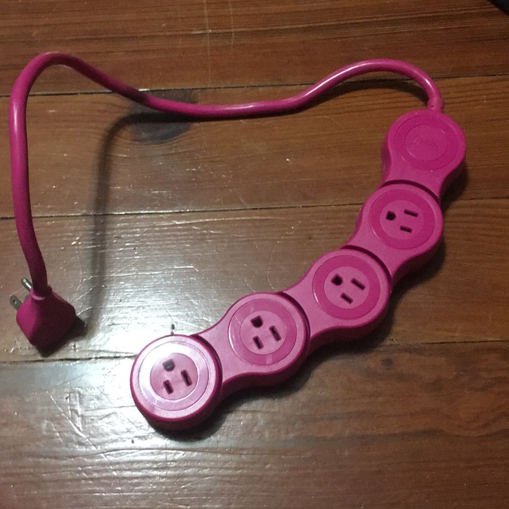 Pink Pivot Power Strip